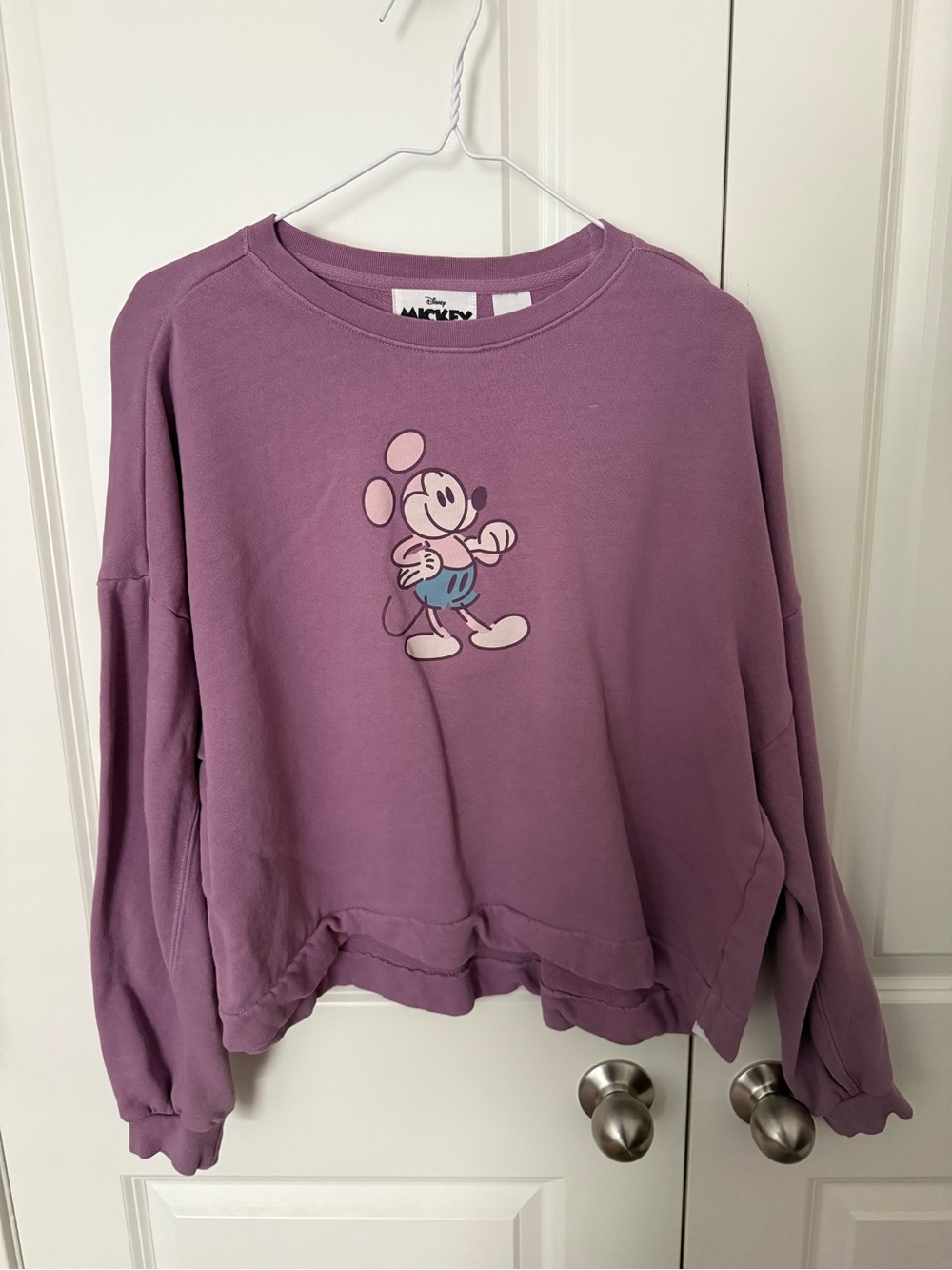 Mickey Mouse Cropped Pullover